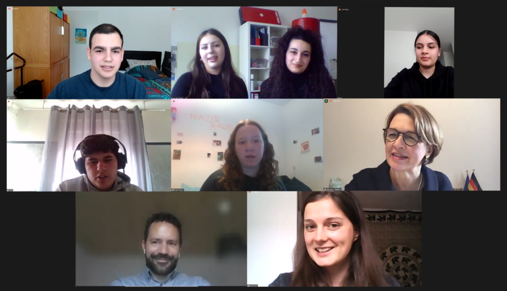 Digitaler Talk mit Schirmherrin Elke Büdenbender und Schüler:innen