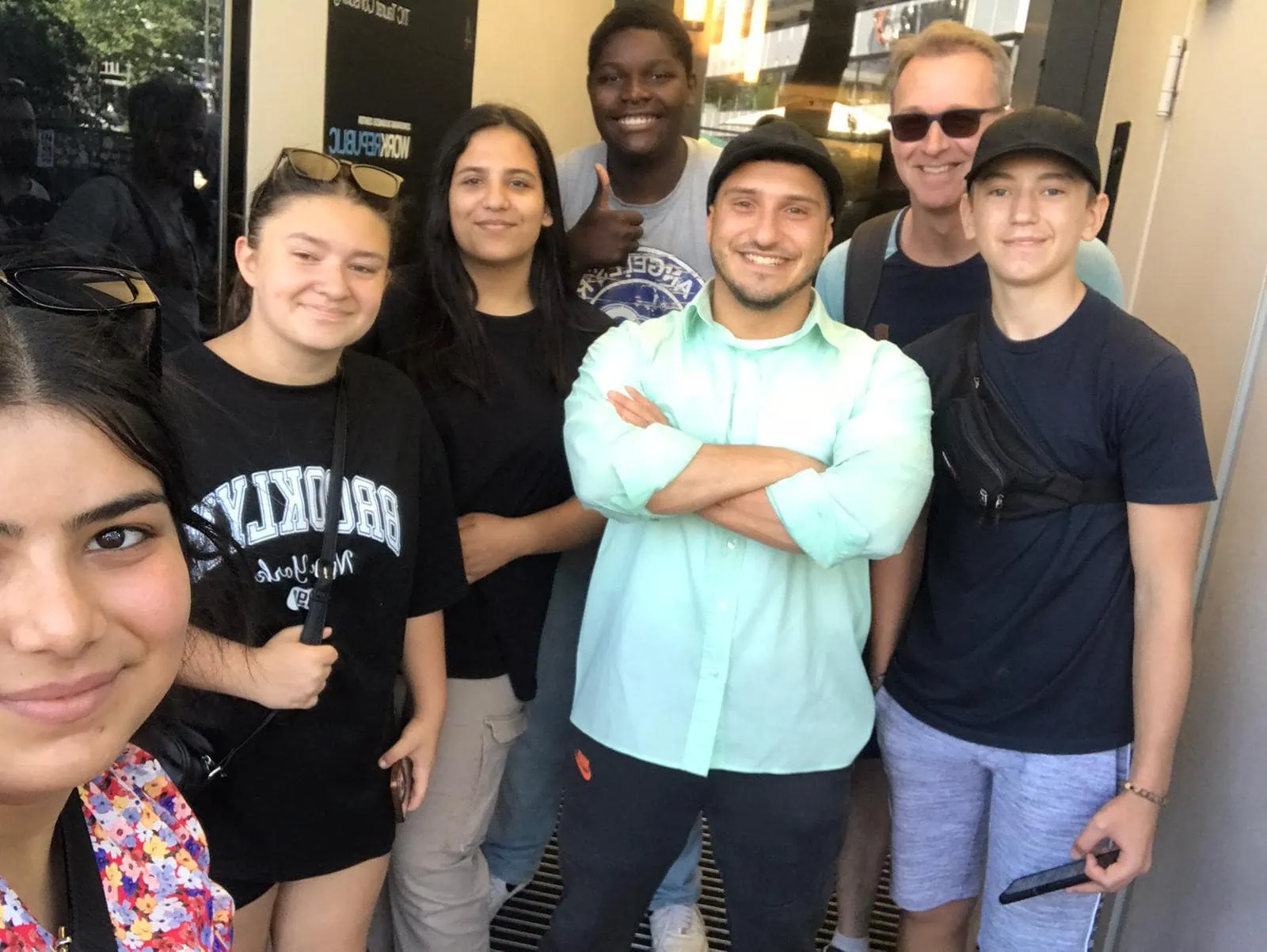 Gruppe Schülerinnen und Schüler